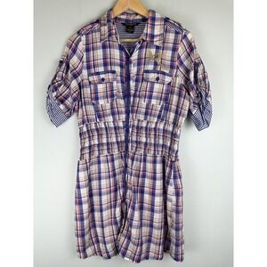 Rocawear | Dresses | Rocawear Denim Long Sleeve Dress Size Large | Poshmark